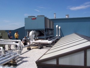 Roof-top Chiller without Noise Control