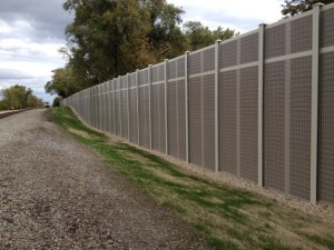 Railroad and Hump Yard Sound Barrier Wall