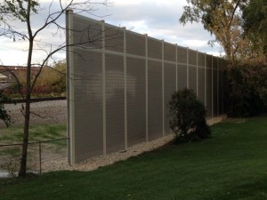 Railroad and Hump Yard Sound Barrier Wall