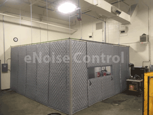 machine shop sound curtain enclosure