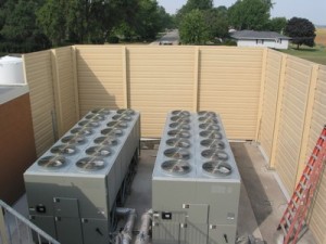 Sound Barrier Wall Trane Chillers
