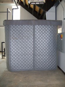 hydraulic pump station sound blanket enclosure