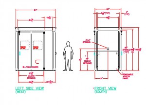 Braider Sound Enclosure Drawing