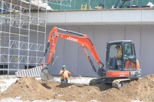 Construction site sound fence