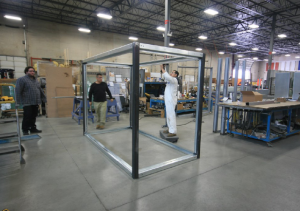 steel enclosure frame