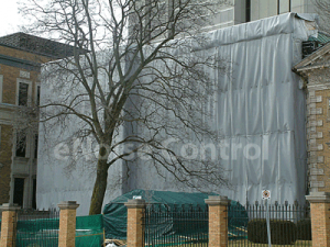 construction barricade fence sound curtains