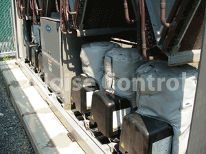 Sound Blankets Acoustic Wraps Velcro Sealed Noise Removable Sound Blankets Installed Compressor