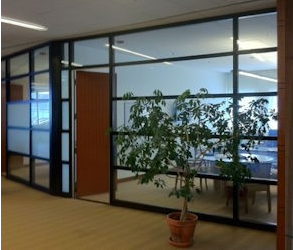 IAC Noise-Lock Acoustic Windows Installed in an Office