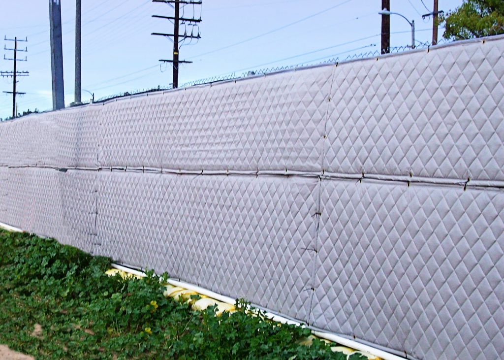Construction Site Sound Barrier Fence Panels eNoise Control