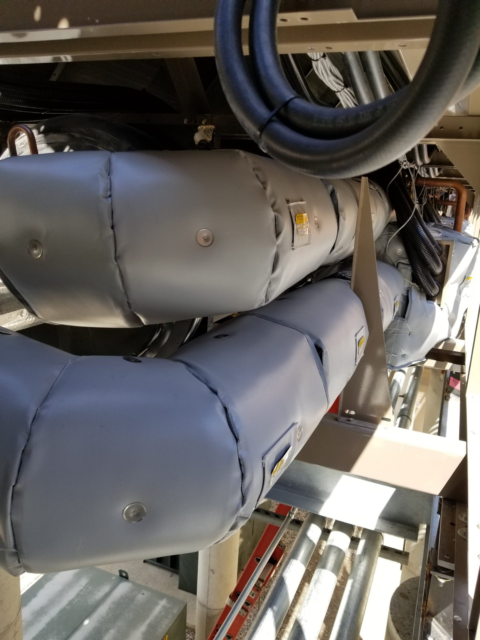 York Air Cooled Chiller Compressor Sound Blankets eNoise Control