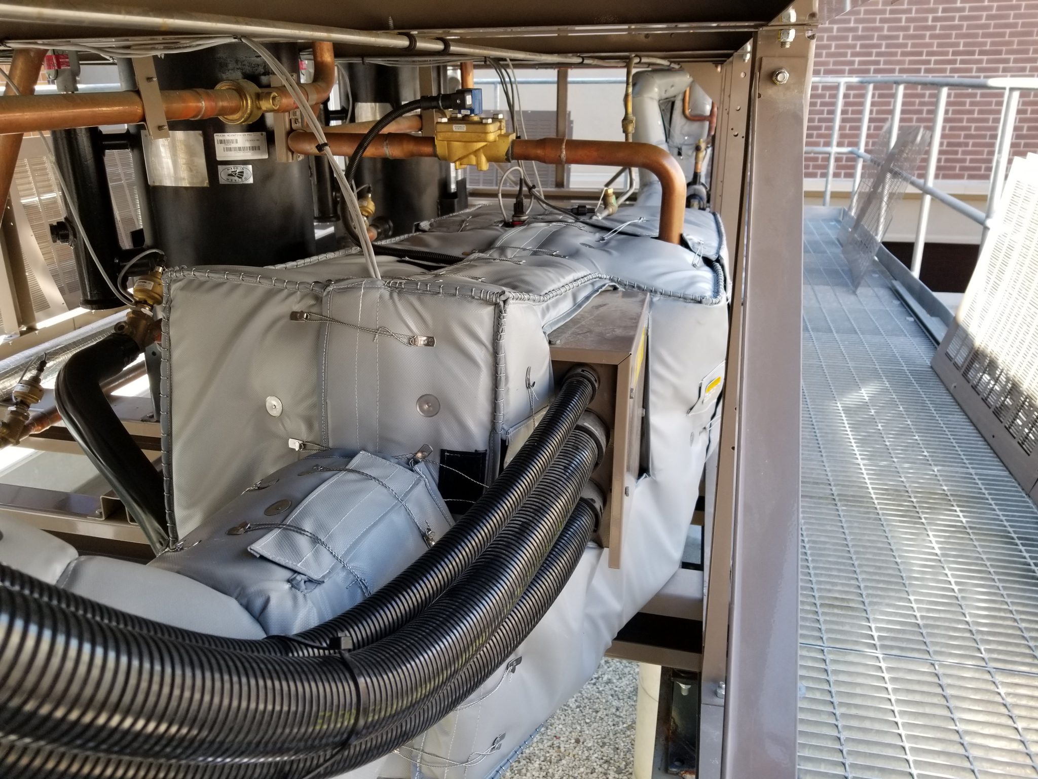 York Air Cooled Chiller Compressor Sound Blankets eNoise Control