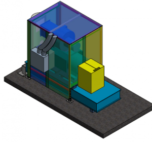 3D Model of Plastic Extruder Sound Curtain