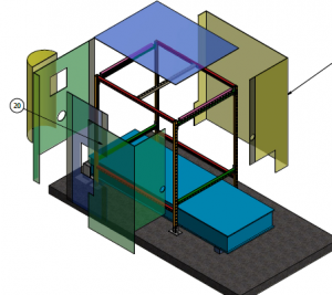 Model of Plastic Extruder Sound Curtain