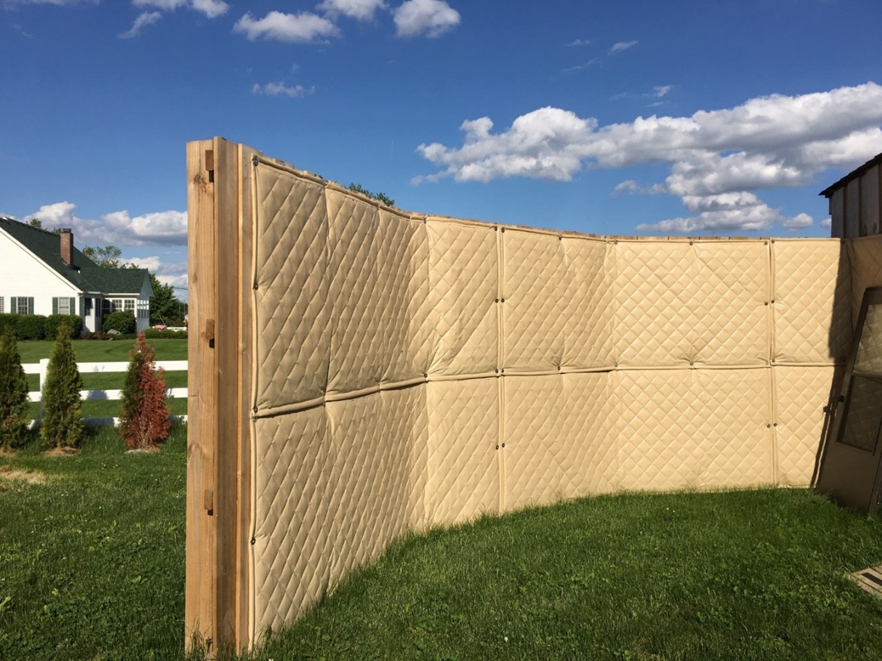 Construction Site Sound Barrier Fence Panels eNoise Control