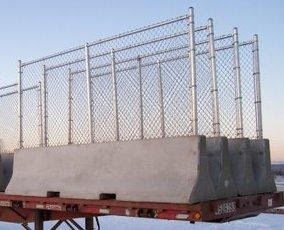 Example of Jersey Barrier with chain link