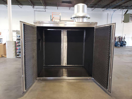 Blower Sound Enclosure With Doors Open