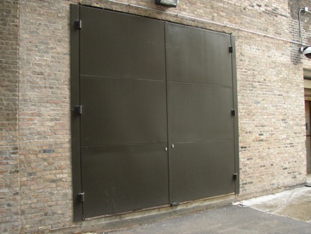 Exterior of STC-50 rated industrial door